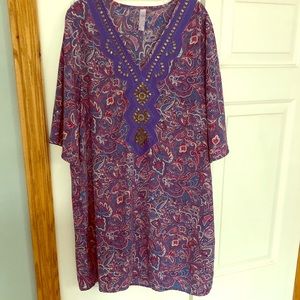 Ayla Embellished Tunic Cover Up